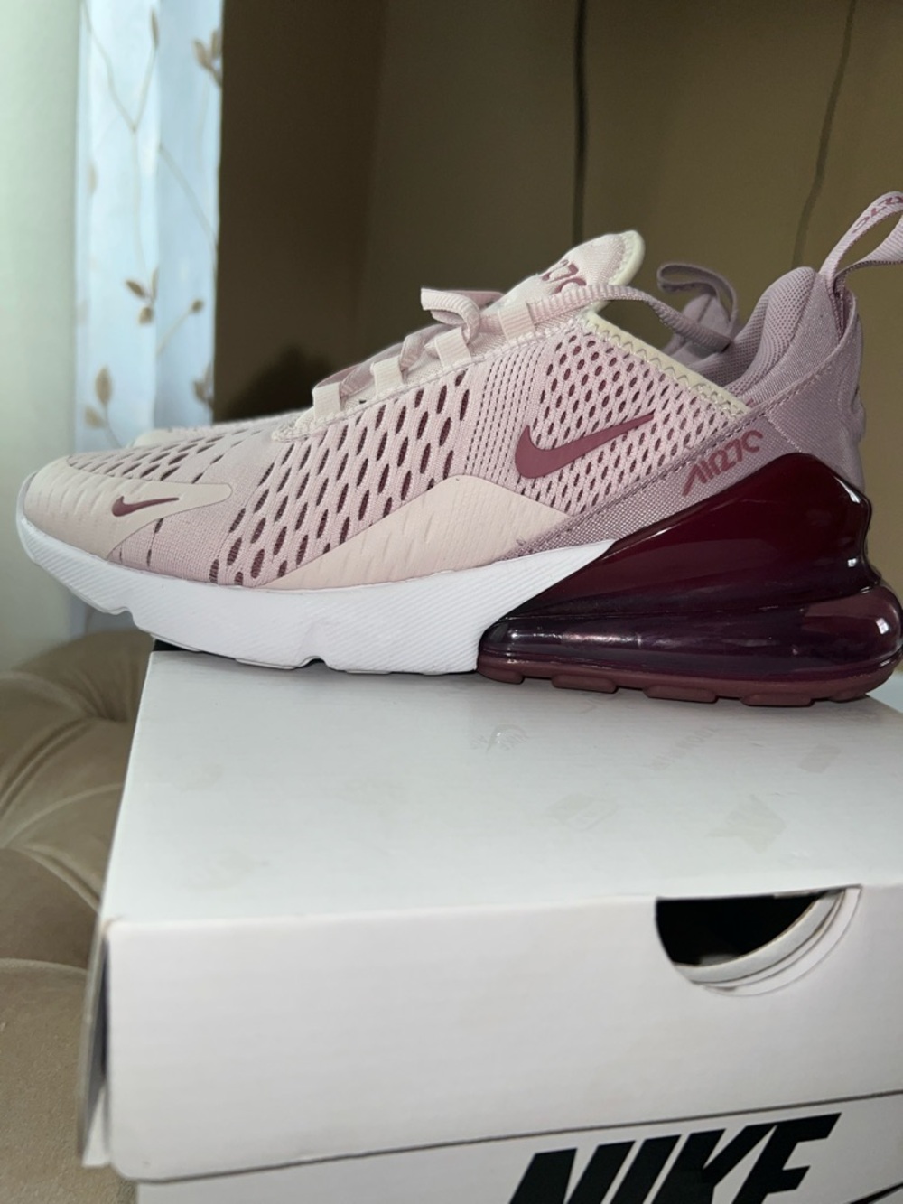 Nike Women's barely rose Air Max 270 Sneakers